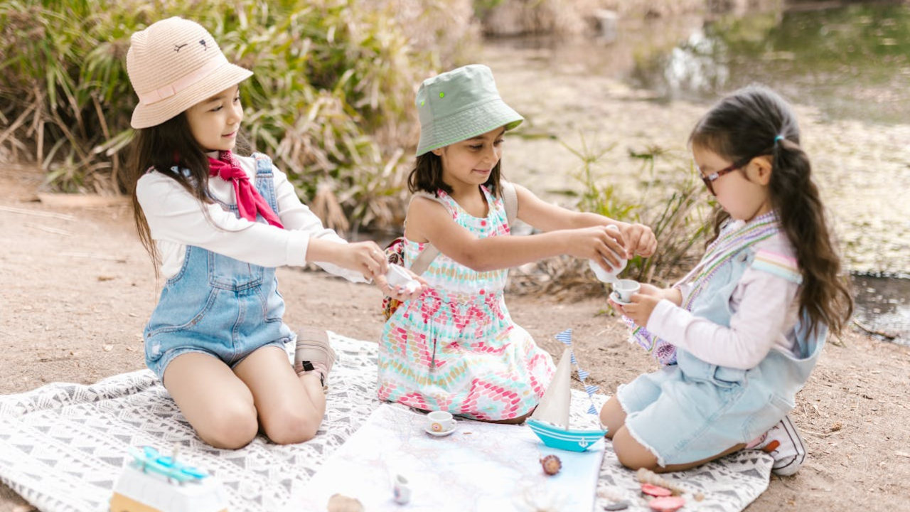 Kids Busy on a Road Trip
