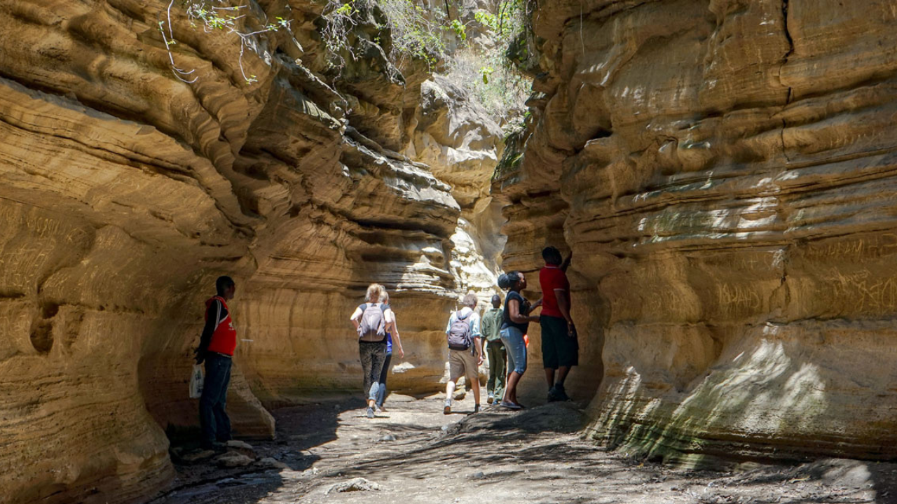 Inside Hell’s Gate Gorge (Ol Njorowa Gorge)