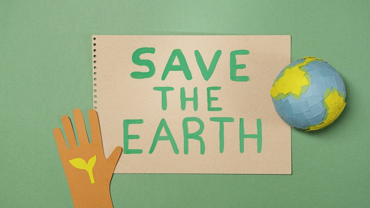 Save the earth sign