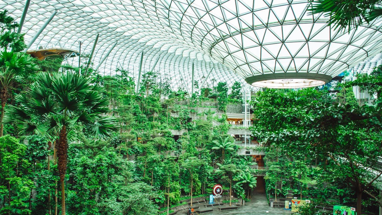 A section of Singapore Changi Airport