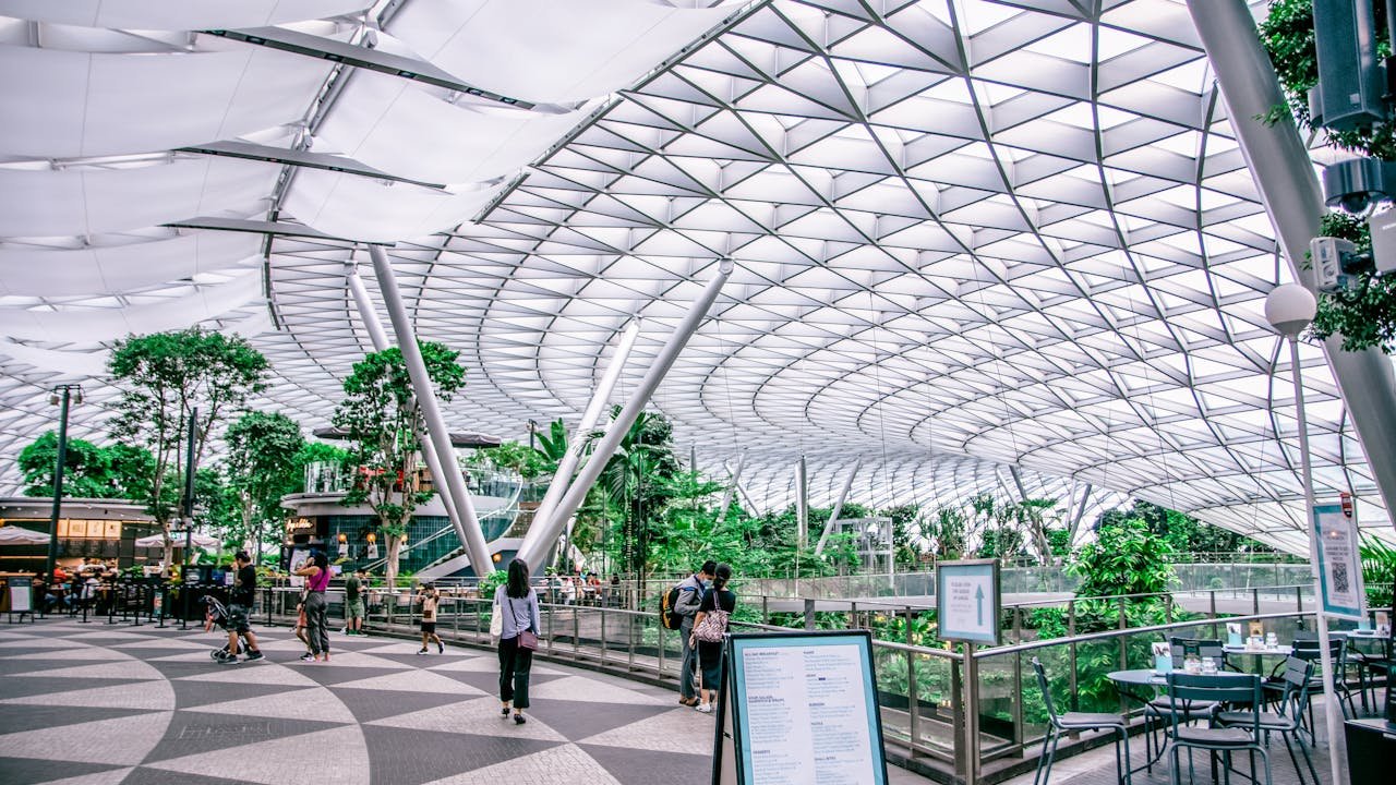 Changi Airport in Singapore